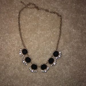 black and white statement necklace